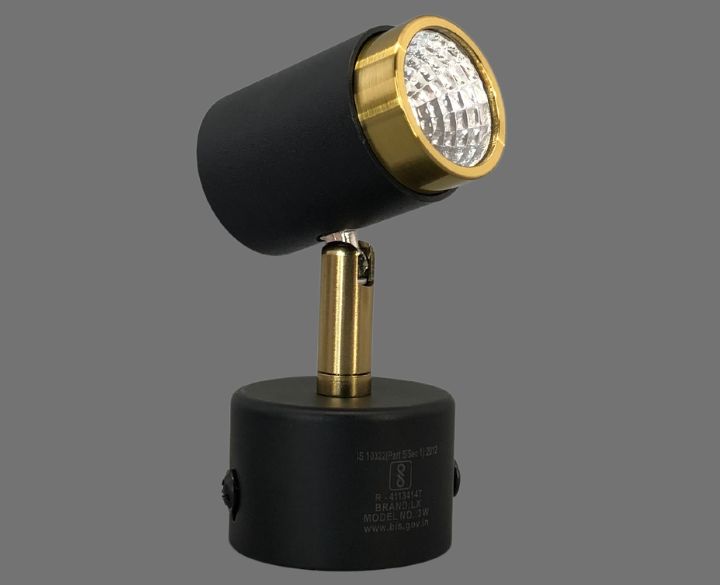 Goldstar LED Spot Light LX285 Gold And Black body (SL12)  Warm White Light